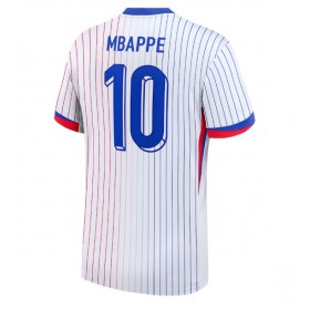 Frankrike Kylian Mbappe #10 Borte skjorte EM 2024 Kortermet